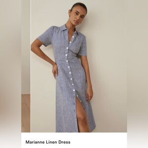 Reformation Marianna Linen Dress
